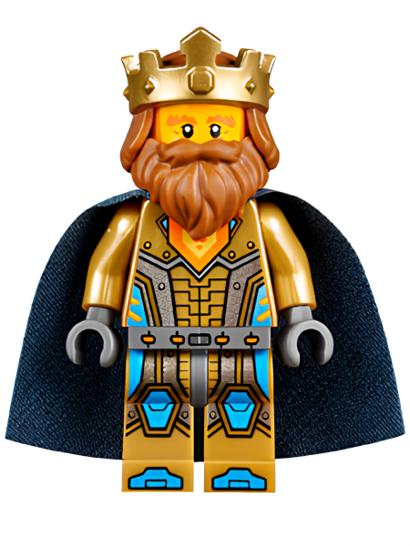 Минифигурка Lego Nexo Knights King Halbert - Gold Crown nex014 N